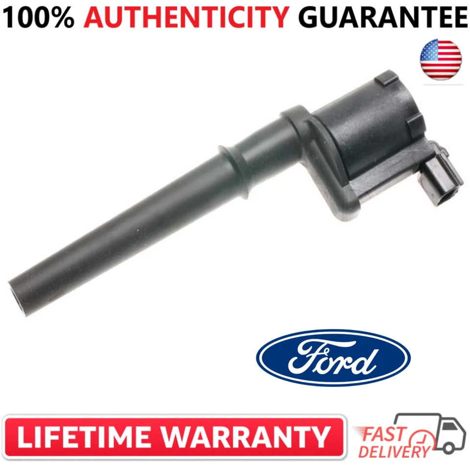 x8 OEM FORD Ignition Coils For 1997-2005 Ford Lincoln Mercury, 4L7E-12A366-AB - Image 2 of 4