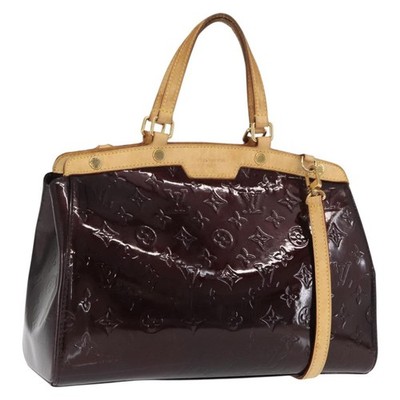 LOUIS VUITTON Monogram Vernis Blair MM Bag 2way Amarante M91619 LV Auth BA10041