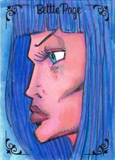 2019 Deluxe Ultra-Premium Bettie Page Sketch Card Del Beato and Nicieza Artists