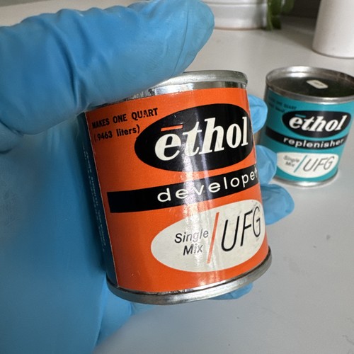 Vintage Ethol Film Developing Powders Single Mix Cans (d21) - Picture 6 of 14