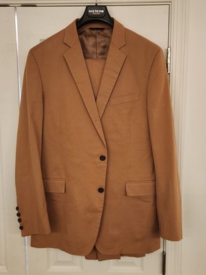 Brooks Brothers Regent Brown 95% Cotton 2 Piece Suit Men's 44L