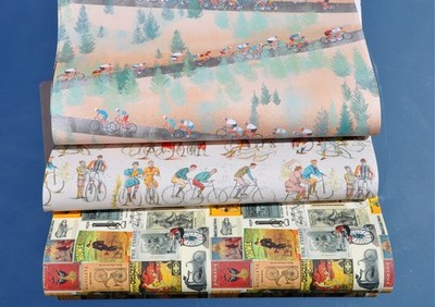 Radfahrer / Fahrrad / Trekking / Velocipede - Geschenkpapier