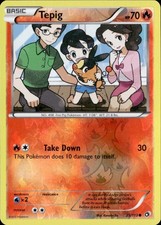 Tepig 25/113 Common Legendary Treasures Pokemon Reverse Holo Lightly Played on eBay