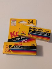 Lot of 2 Vintage Kodak Gold 200 110 Film 24 Exp Factory Sealed Expired NOS