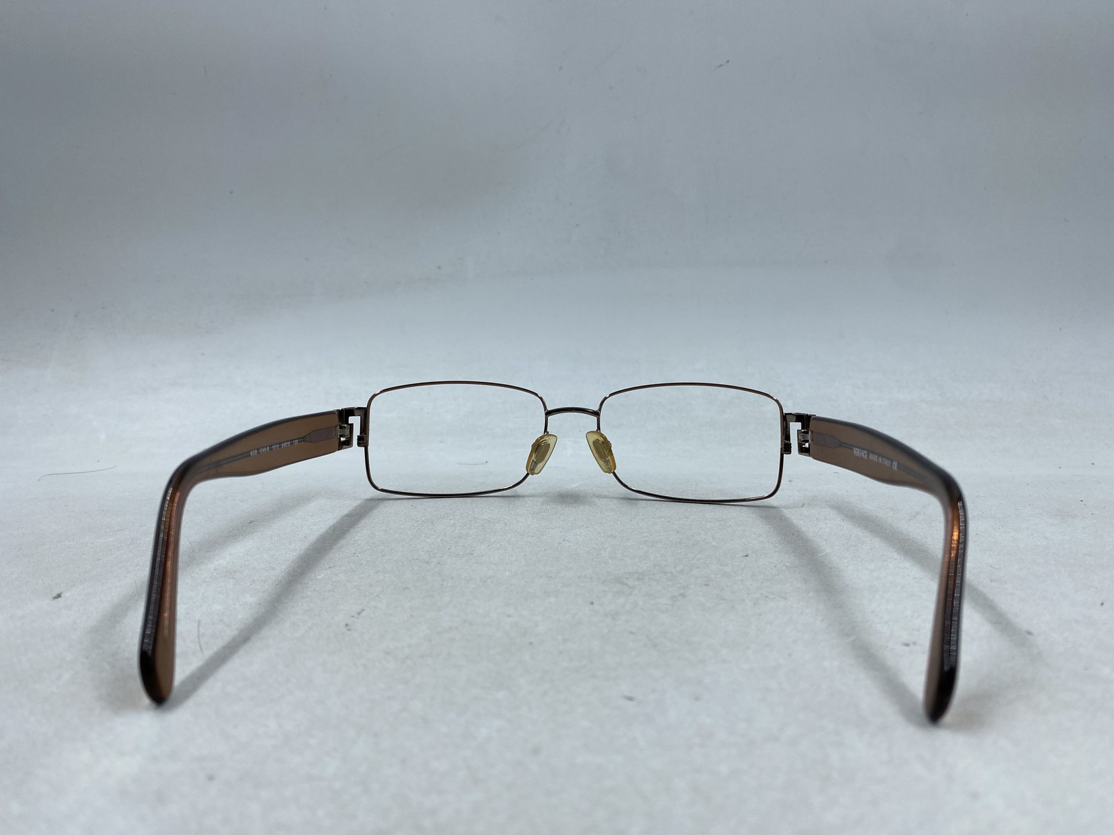 Versace Gold Rectangular Frame Eyeglasses - image 3