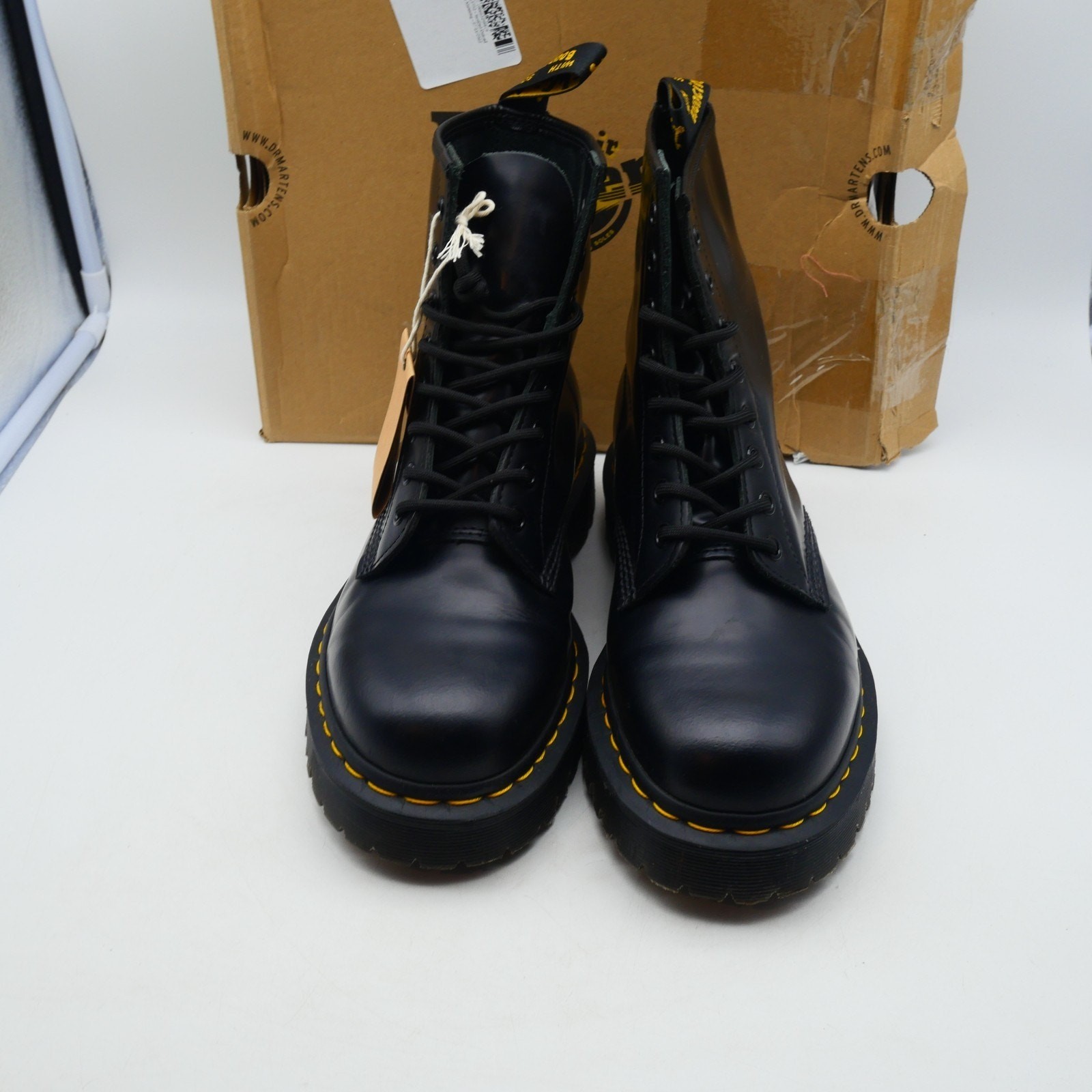 NEW Dr. Martens 1460 Bex Smooth Leather Boots Men's 9 Women's 10 Black Docs thumbnail 8