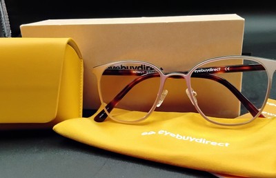 Eyebuydirect 53-19-147 C2 AZIMUT Eyeglasses Metal Frame GOLD NIB WITH CASE