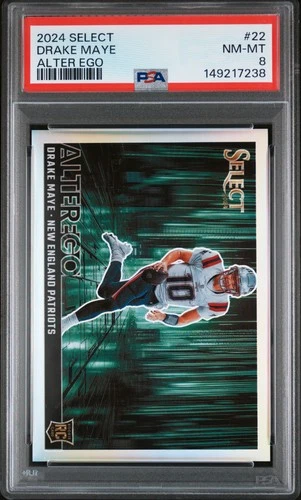2024 PANINI SELECT ALTER EGO #22 DRAKE MAYE ROOKIE RC PSA 8