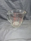 Vintage Fire-King Glass Measuring Cup 4 Cups 1 Qt 32 Oz #499 Red Block Letter