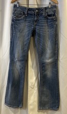 Rock Revival Blake Easy Boot Stretch Denim Blue Jeans Women's Size 29