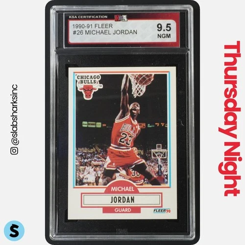1990 FLEER #26 MICHAEL JORDAN KSA 9.5