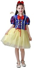Cohaco Girls 6-6x Princess Snow White Dress Costume with Tiara Clip FAST DA6