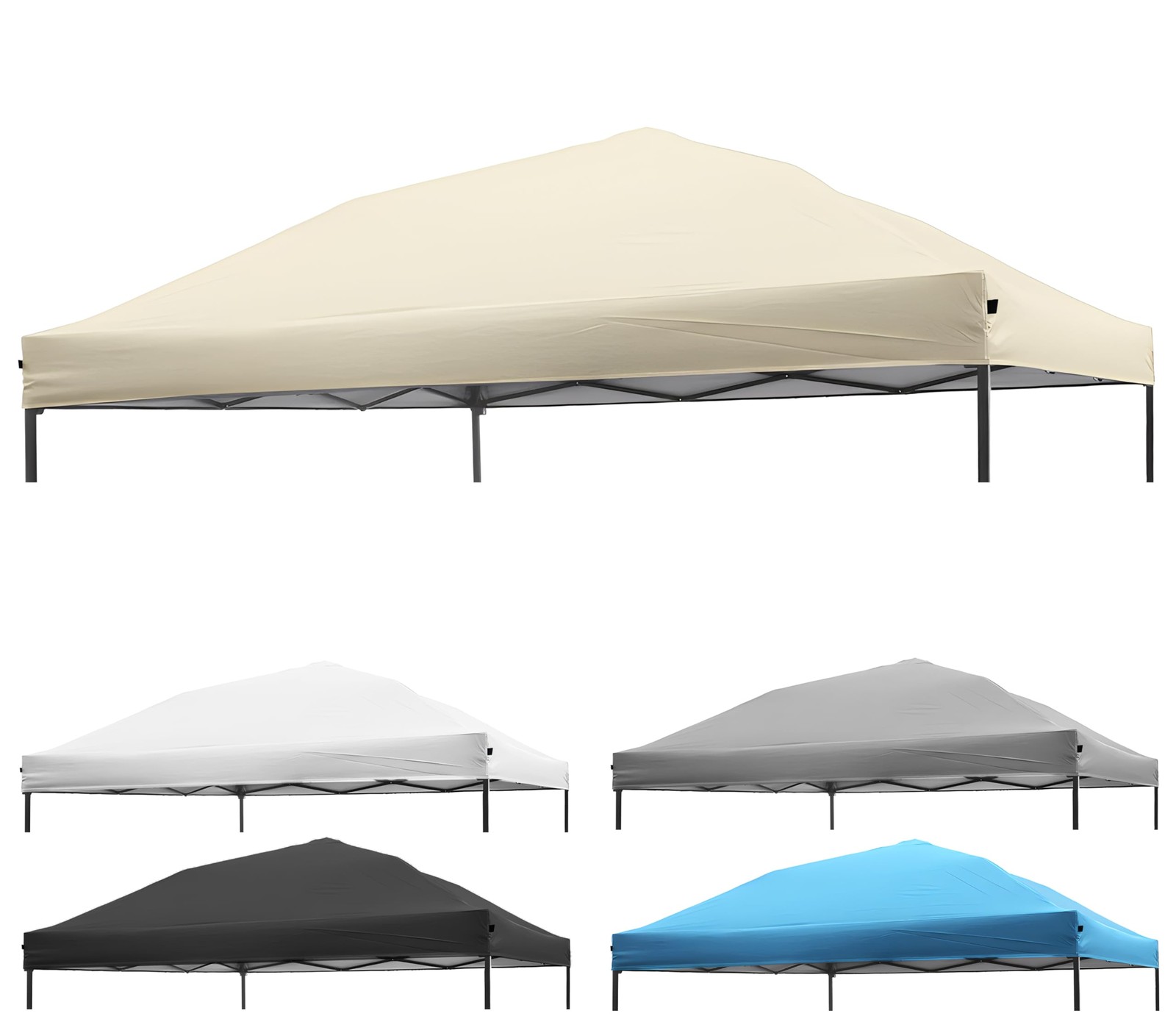 Replacement Top Cover Beige - 10 Pack For Pop Up Tent