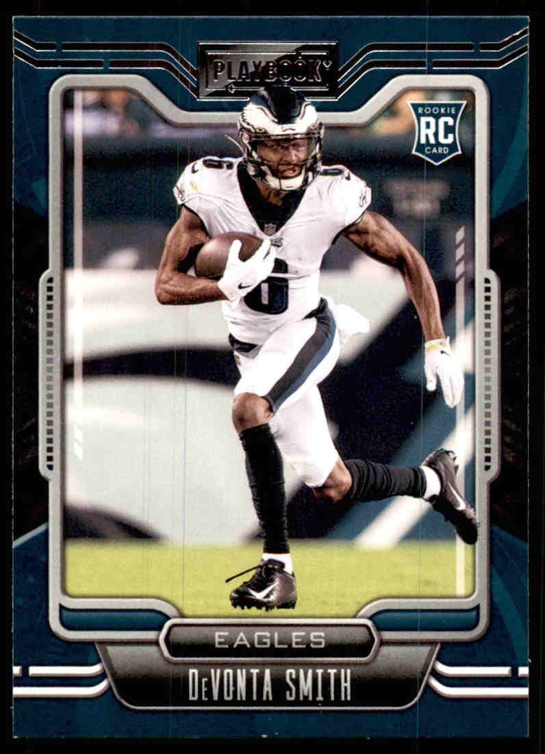 2021 Panini Playbook #107 DeVonta Smith Orange RC