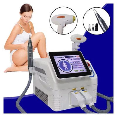 2 IN 1 Diode Laser Hair ND YAG Pico Tattoo Removal Machine 808nm 532nm 1064nm