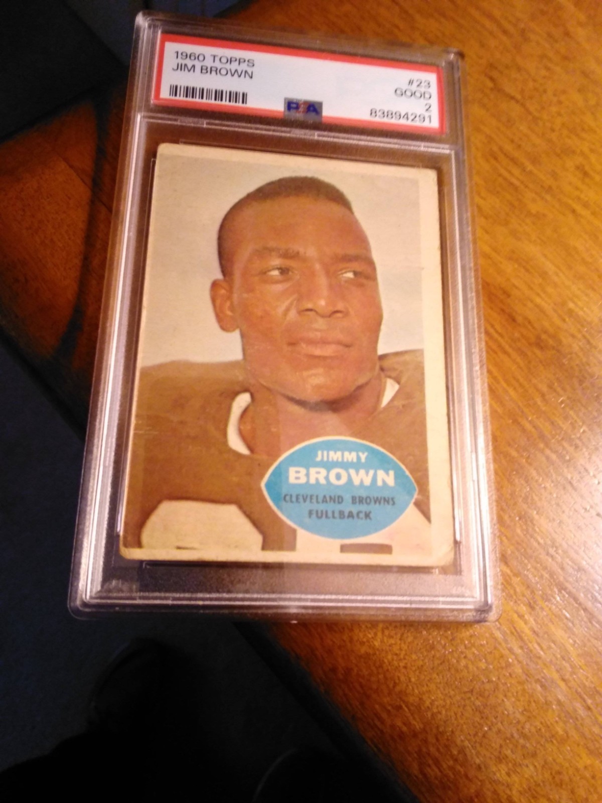 1960 Topps #23 Jim Brown Vintage Football Card PSA 2 Cleveland Running Back HOF