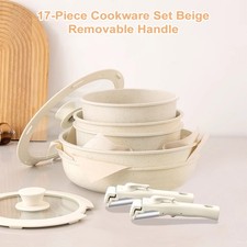 17Pcs Pots and Pans Set Nonstick Cookware Sets Non Stick Cookware Cooking Set