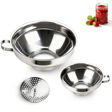 Canning Funnel with Strainer, Wide Mouth Funnels for Filling Wide and Regular Ma