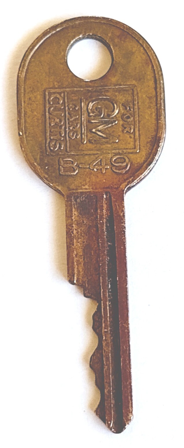 Vintage Curtis GM B-49 Car Door Trunk Lock 2-1/8 Inch