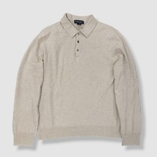  228 The Men's Store Bloomingdale's Mens Beige Cashmere Pullover Sweater Size XL