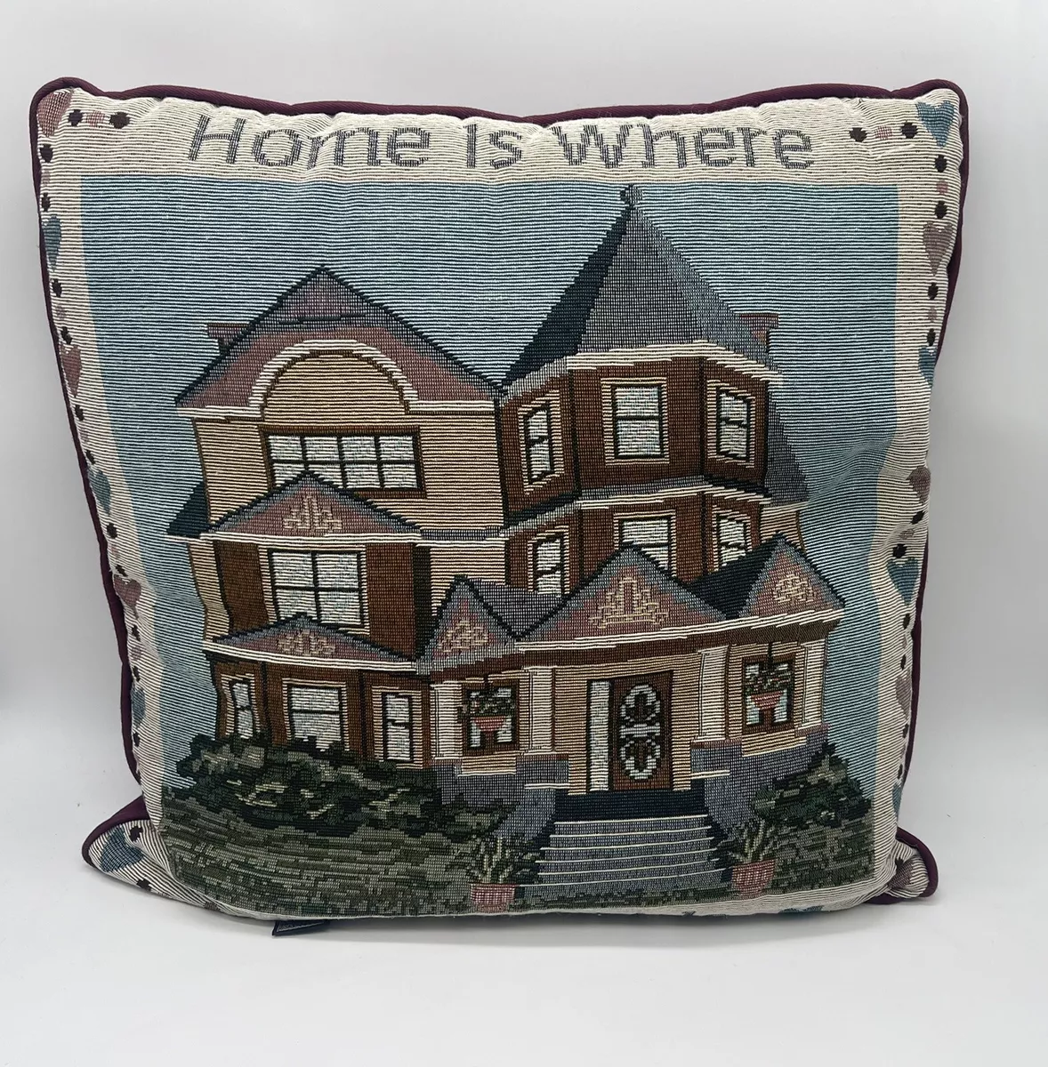 Home is where top the heart is pillow