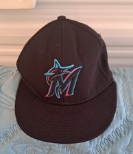 Miami Marlins Baseball Cap Youth Black Adjustable Team MLB 24 OS Sports