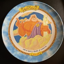 Ancienne assiette Hercule ZEUS 1997 McDonald's Disney avec support