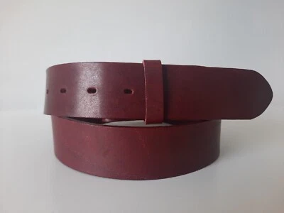 ♥ umjuBELT Gürtel Ontario bordeaux dunkel rot Vollrindleder 80 85 90 95 100 105