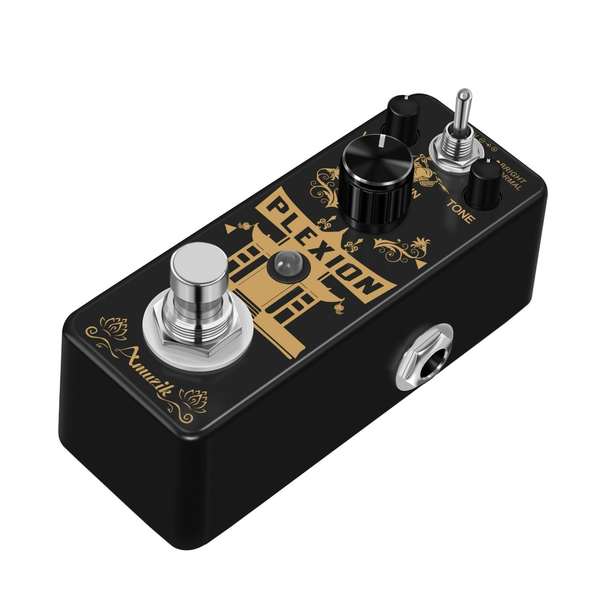 Amuzik Plexion Distortion Effect Pedal for Guitar or Bass with