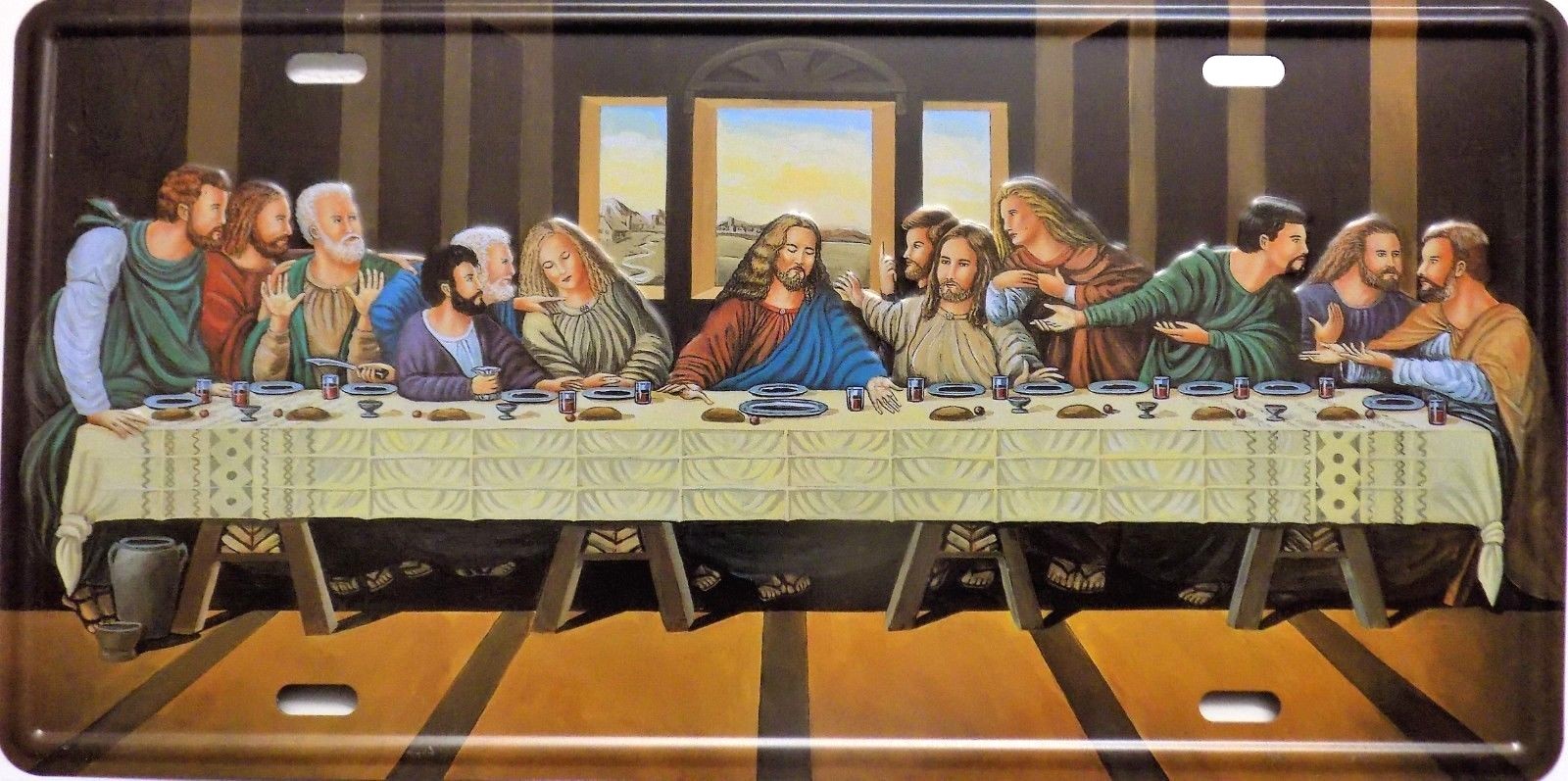 Luca S Das Letzte Abendmahl Kreuzstichset - 130x56cm Baumwoll-Stickerei