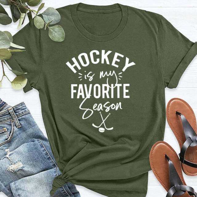 hockey-is-my-favorite-season-t-shirt-tee #Q