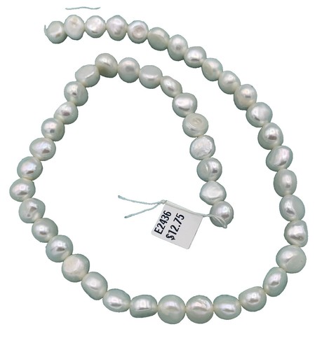 Freshwater Coin Shape White Pearls Beads At ₹ 30/gram | Freshwater Pearl Bead In Jaipur | ID - Foto 11