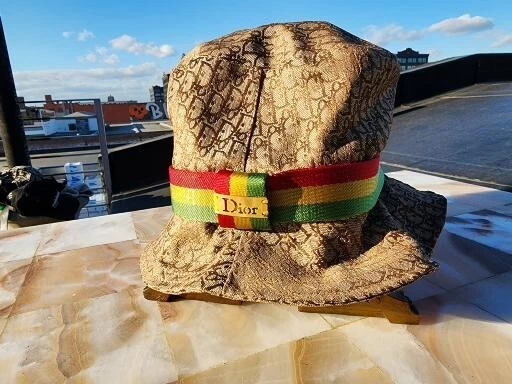 Christian Dior Trotter Seau Chapeau Accessoire Rasta Beige TTK04010 Femme