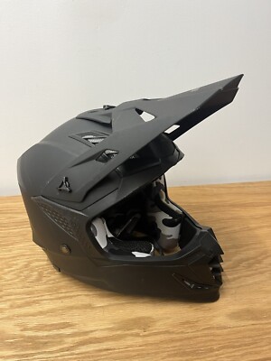 Bilt Lux Racing Offroad Moto Motorcross Helmet Size XL Adult Black