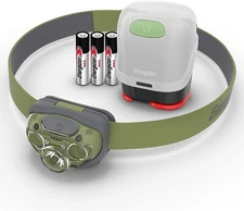 Energizer Vision HD+ LED Headlamp and Lantern Case, Water Resistant Bright