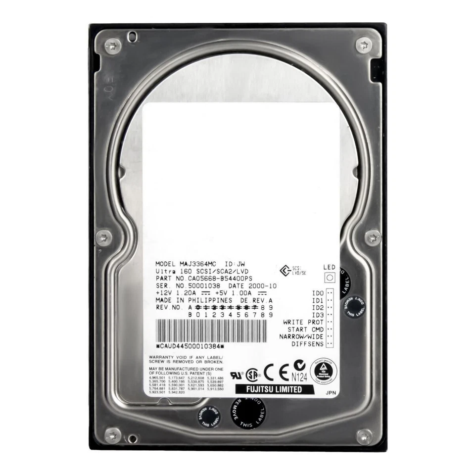 Disco Rigido Fujitsu MAJ3364MC 36GB 10000U/Min 4MB SCSI U160 3.5 " - Image 3 of 3