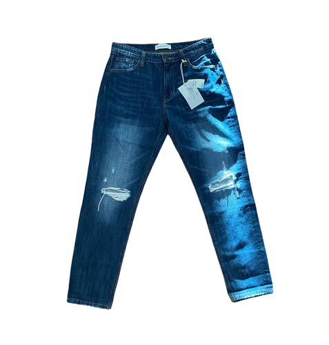 Distressed Denim Blue Jeans Womens Size 