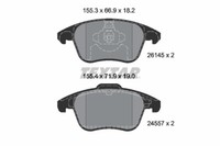 Textar 2614501 Bremsbelagsatz, Scheibenbremse FüR Ds, Peugeot, Peugeot (DF-PSA)