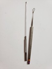 Lot Of 2 Asico Wilder Lens Loop, ENT Probe Instruments AE2540, AE1676