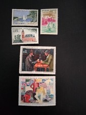 Timbres De France, Neufs**,N 1312,1316,1317,1321,1322, Année 1961