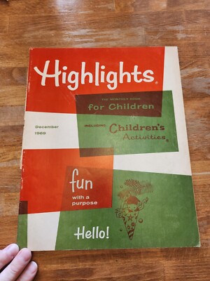 Highlights Magazine December 1969 Vol 24 Issue 11, Good Condition
