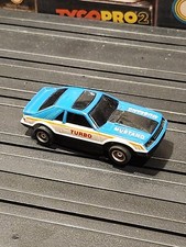 Tyco Ford Mustang 1979 Blue Black White Turbo Rare Color