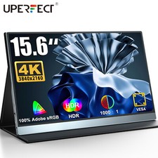 UPERFECT 15.6" 4K Monitor 3840 2160 Portable Monitor Laptop Extender USB C HDMI