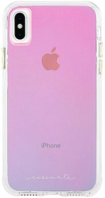 Apple iPhone XS Max Hülle Schutzhülle Case Mate Slim Robust Klar Pink - NEU