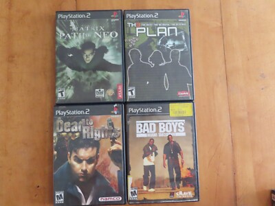 4 Shooter Games Ps2 Role Play Matrix The Plan Dead to Rights Bad Boys