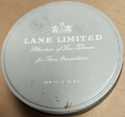 VINTAGE EMPTY LANE LIMITED PIPE TOBACCO MIXTURE TIN AAA BURLEY 4.25