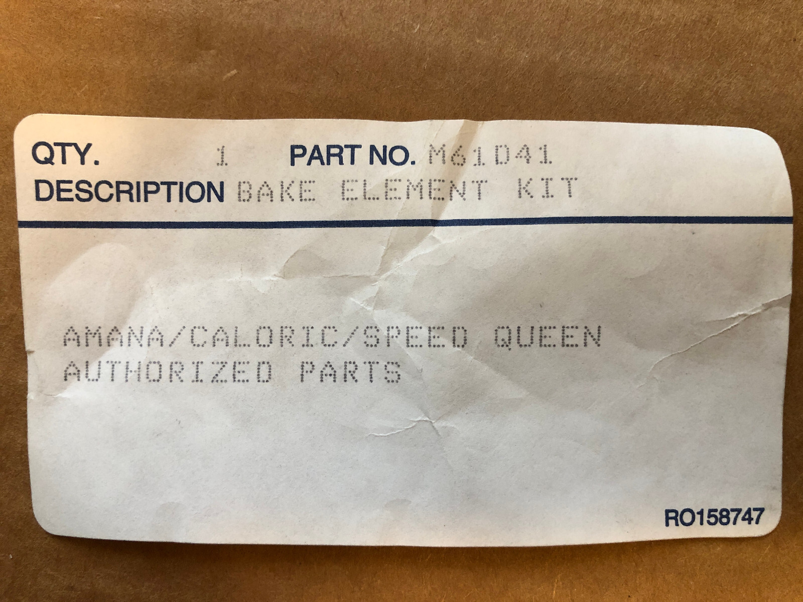 Whirlpool M61D41 Bake Element Replacement Kit for Oven-image
