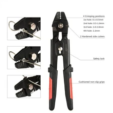 Safety Lock Crimp Range from 0.1mm to 2.2mm Wire Rope Crimping Tool