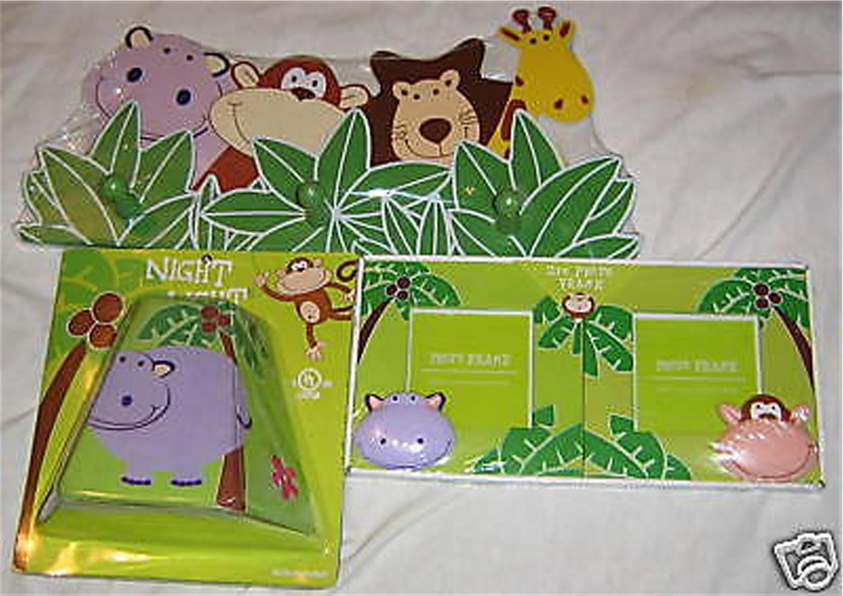 ZOO ANIMAL ROOM DÉCOR SET OF 3 NEW | eBay