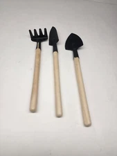 Mini Garden Tool Set of 3, Indoor Hand Planting Tools Small Spade Rake 